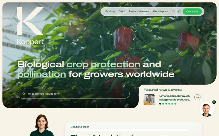 Screenshot of koppert.co.uk