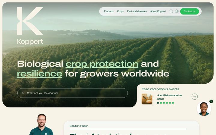Screenshot of koppert.co.za