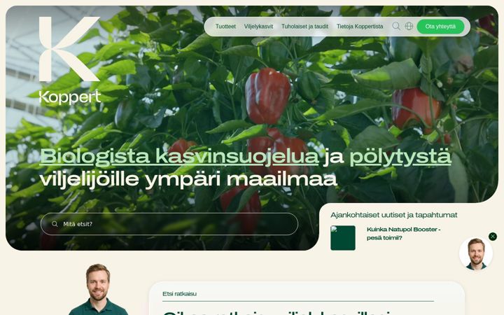 Screenshot of koppert.fi