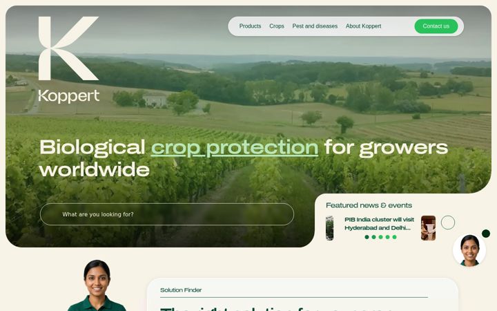 Screenshot of koppert.in