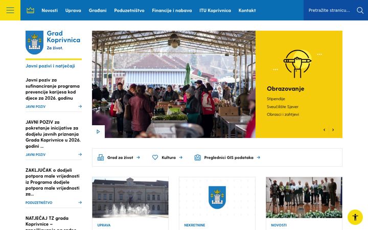 Screenshot of koprivnica.hr