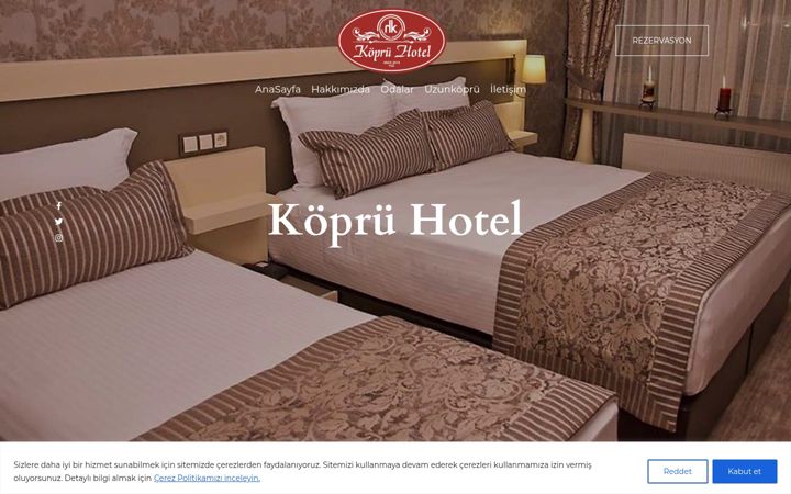 Ekrano kopija kopruhotel.com