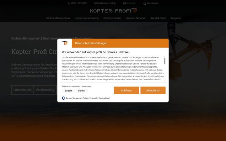 Screenshot of kopter-profi.de