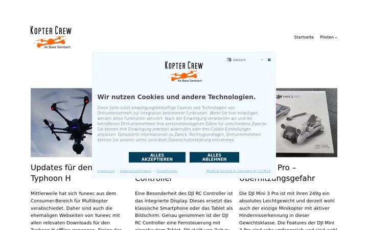 Screenshot of koptercrew.de
