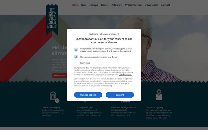 Screenshot of kopvanbrabant.nl