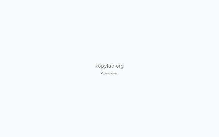 Screenshot of kopylab.org