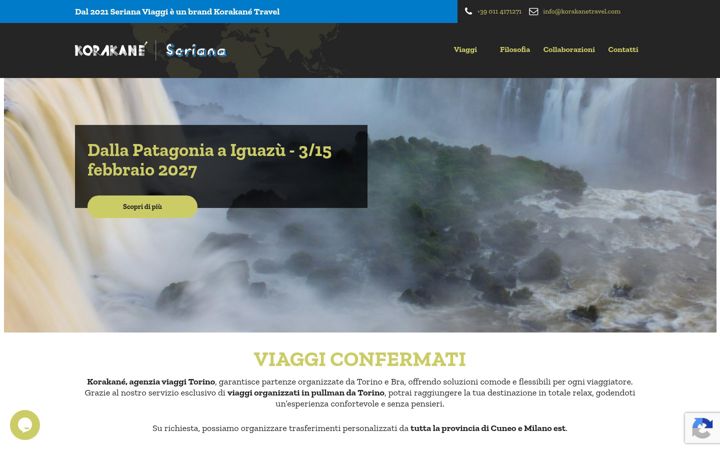 Ekrano kopija korakanetravel.com
