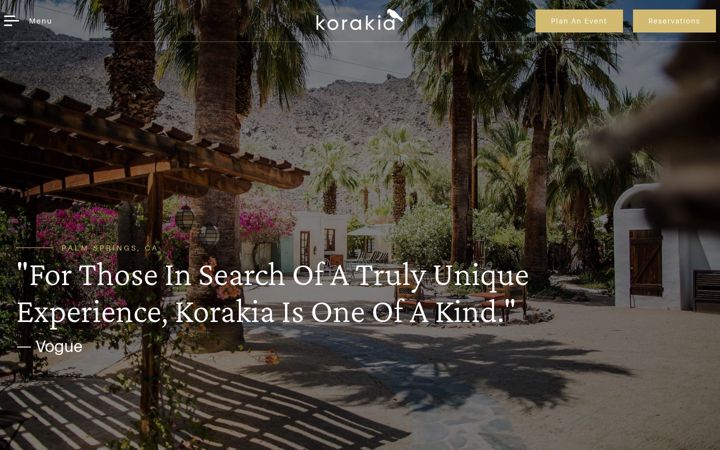 Screenshot του korakia.com