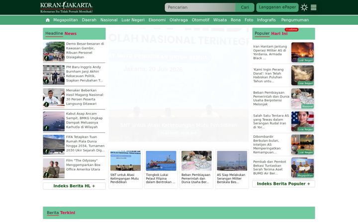 Screenshot of koran-jakarta.com