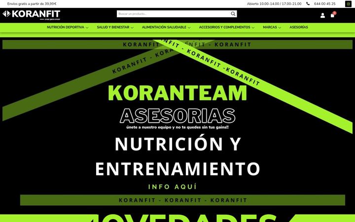 Screenshot of koranfit.com