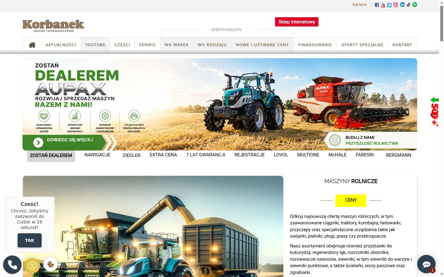 Zrzut ekranu banera zgody wyświetlanego przed jakąkolwiek interakcją