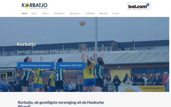 Screenshot of korbatjo.nl