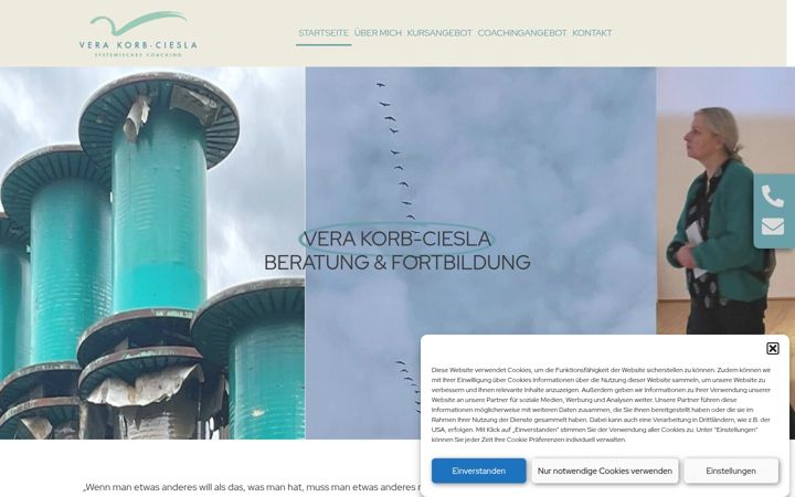 Screenshot of korbciesla-coaching.de