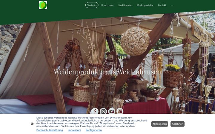 Screenshot of korbflechter.net