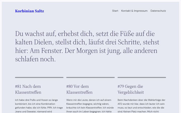 Screenshot of korbiniansaltz.de