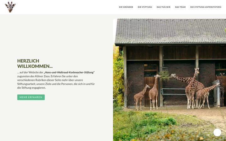 Screenshot of korbmacher-stiftung.de