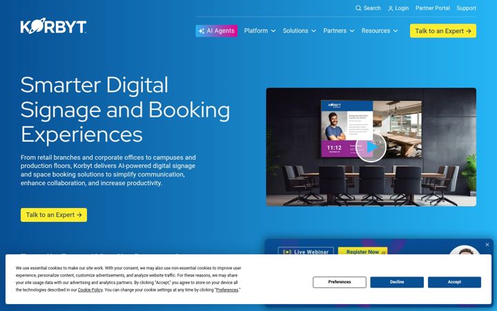 Screenshot of korbyt.com