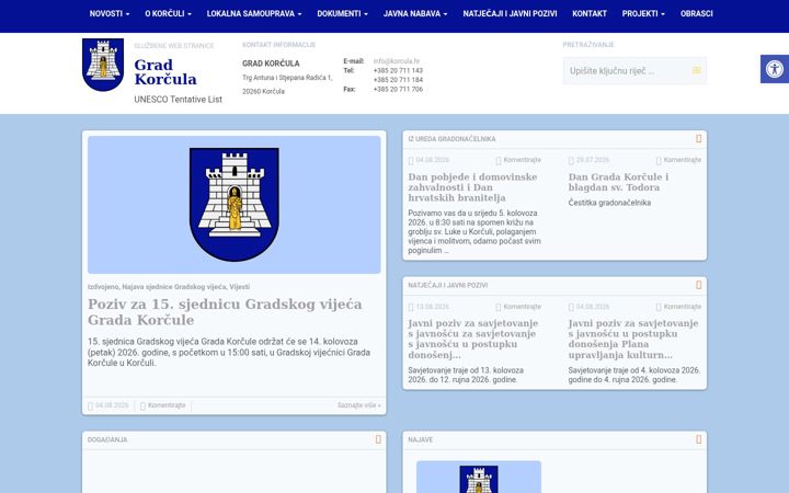 Screenshot of korcula.hr