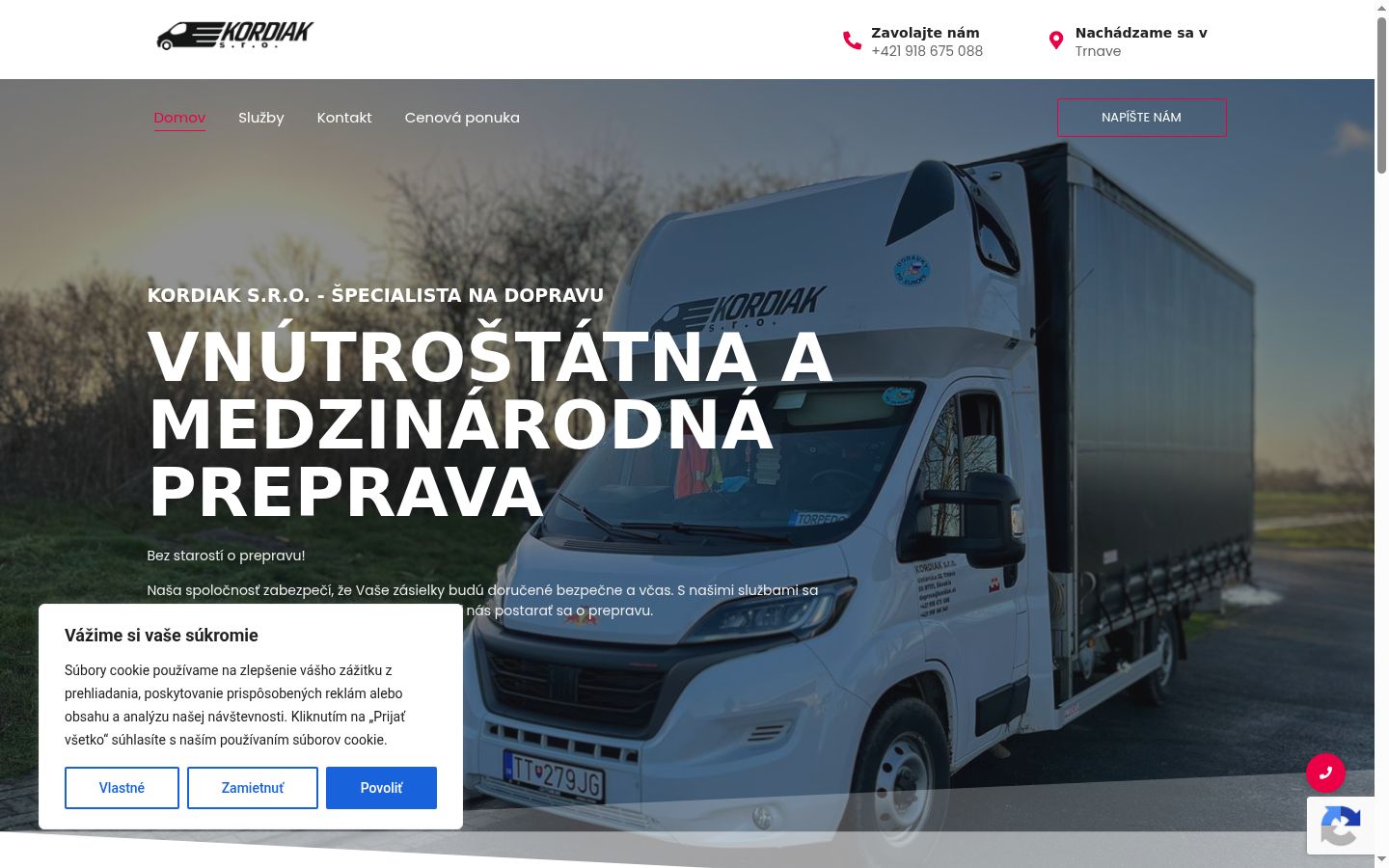 Snímek obrazovky baneru souhlasu zobrazeného před jakoukoli interakcí