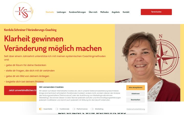 Screenshot of kordula-schreiner.de