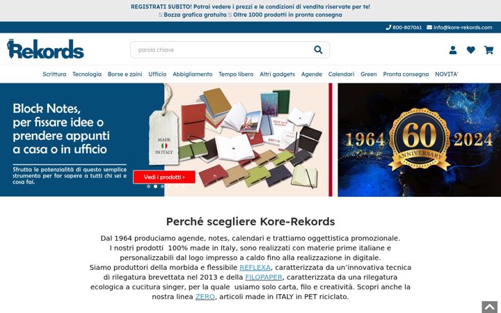 Screenshot stránky kore-rekords.com