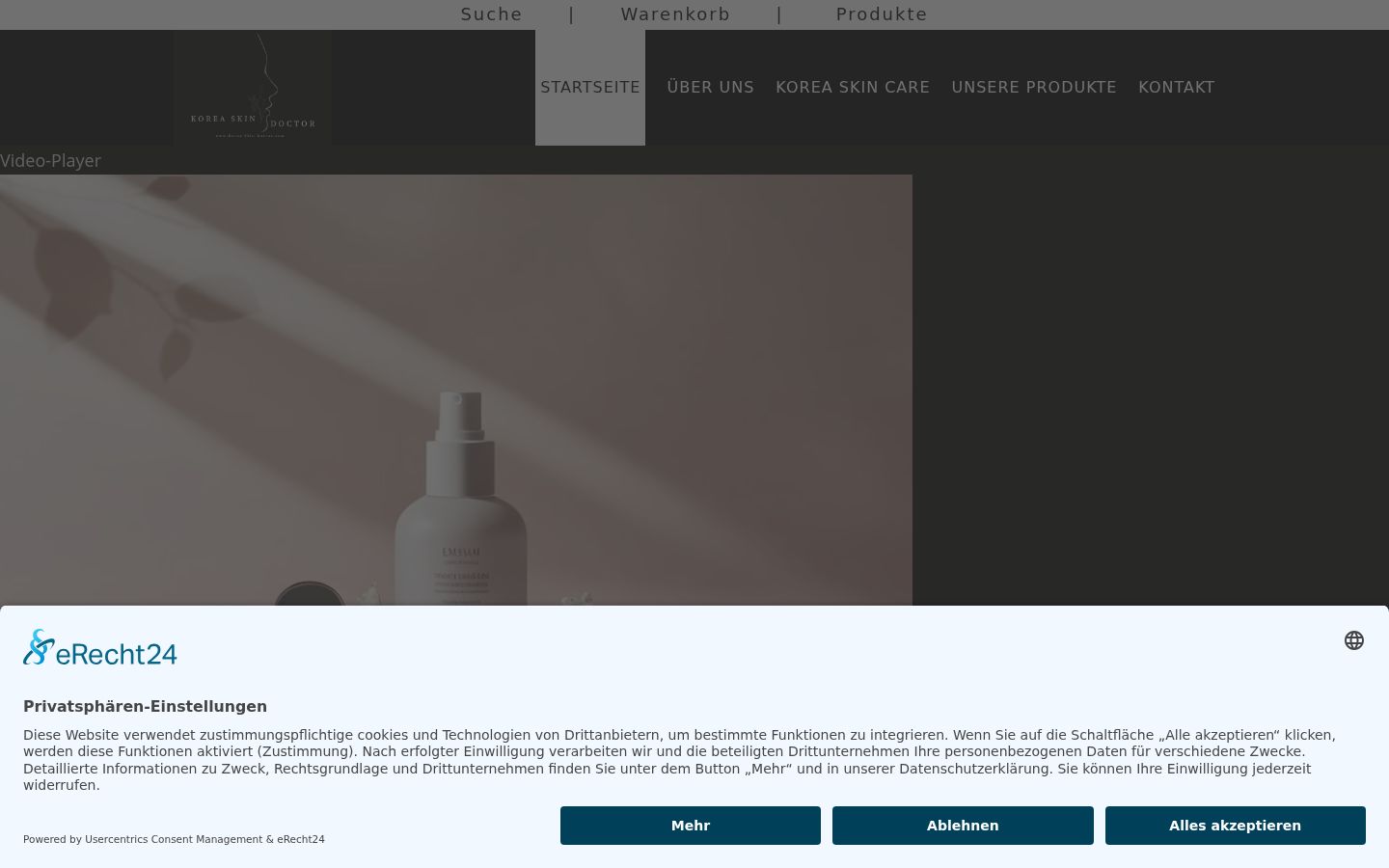 Capture d'écran de la bannière de consentement affichée avant toute interaction