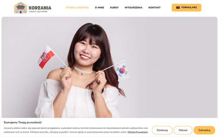 Screenshot of koreania.pl