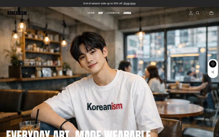 Screenshot of koreanism.com