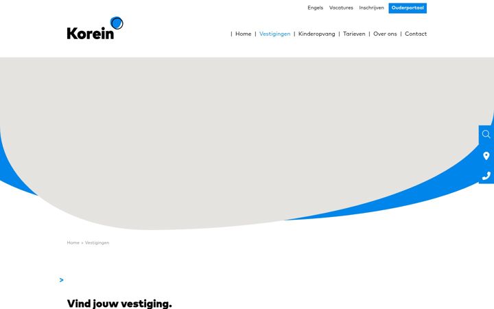 Screenshot of korein.nl