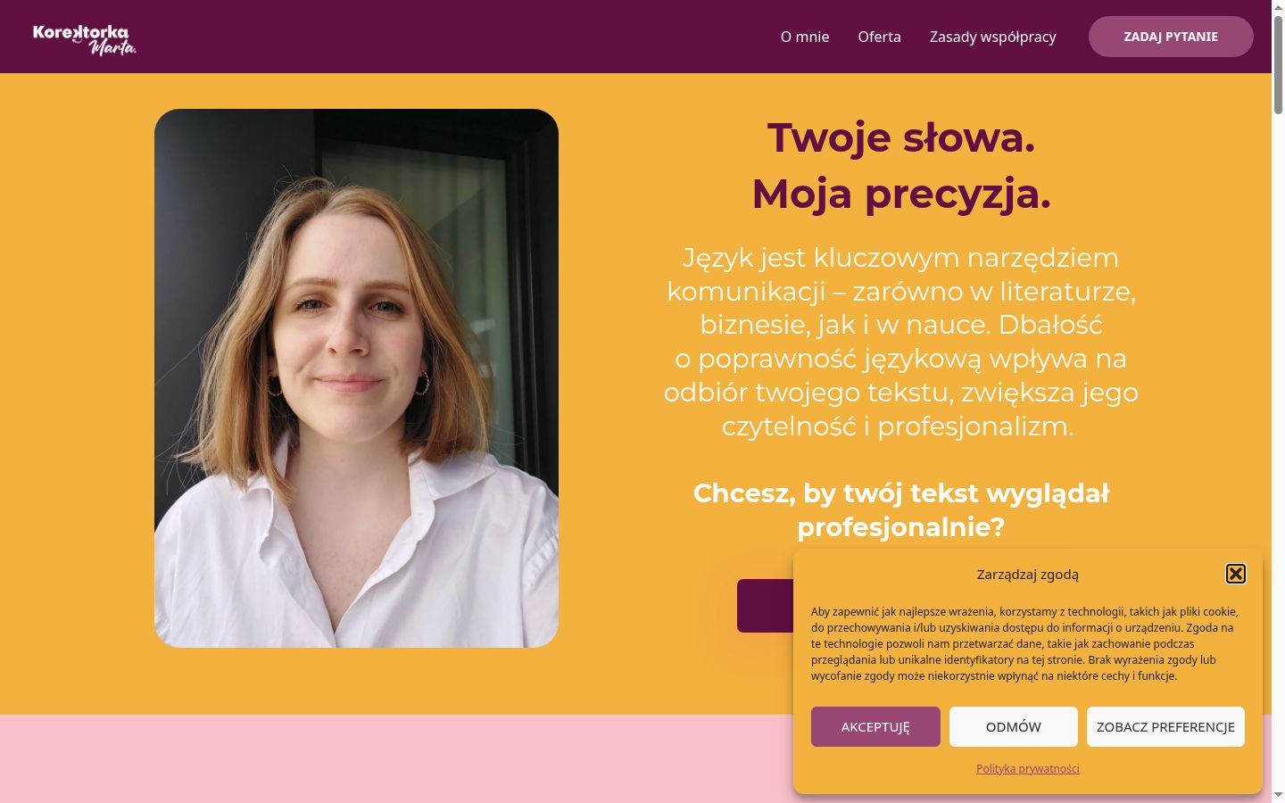 Képernyőkép a bármilyen interakció előtt megjelenő hozzájárulási bannerről
