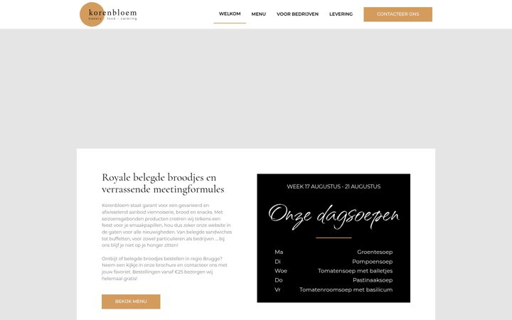 Screenshot of korenbloem.be