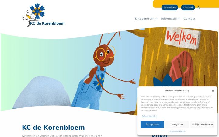 Screenshot of korenbloemraalte.nl