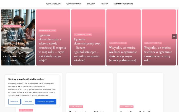 Screenshot of korepetycje-blog.pl