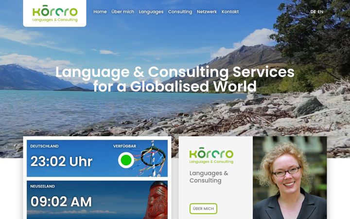 Screenshot stránky korero-consulting.com