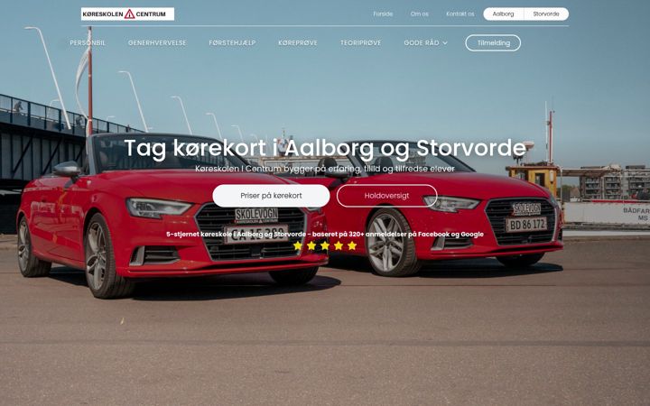 Screenshot of koreskolenicentrum.dk