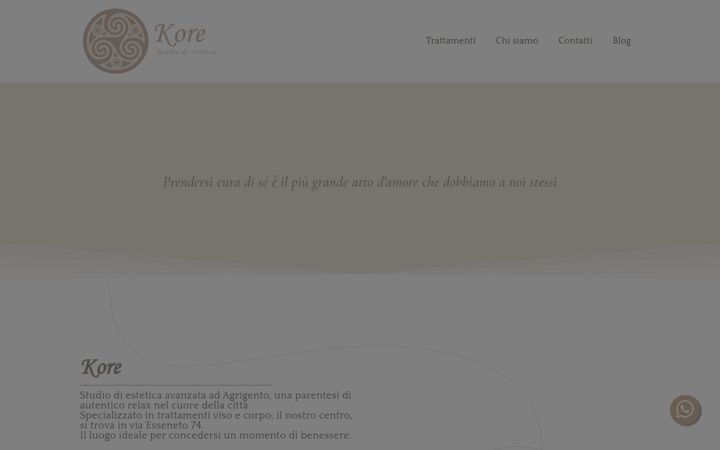 Screenshot of korestudiodiestetica.it