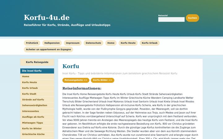 Screenshot of korfu-4u.de