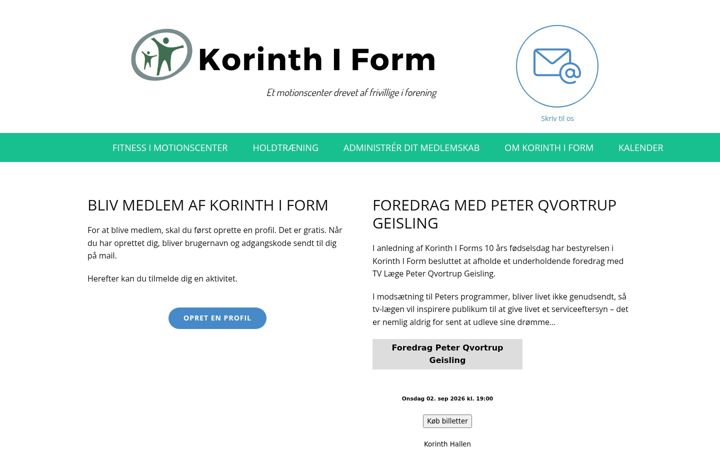 Screenshot of korinthiform.dk