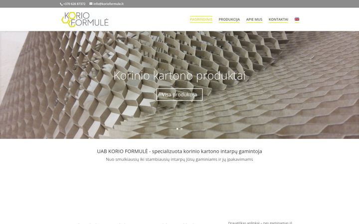 Screenshot of korioformule.lt