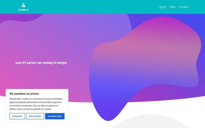 Screenshot of korium.nl