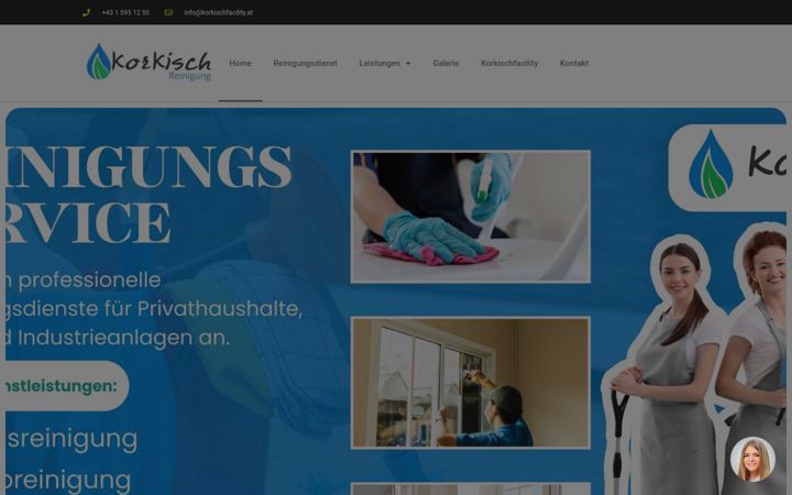 Screenshot of korkischreinigung.at