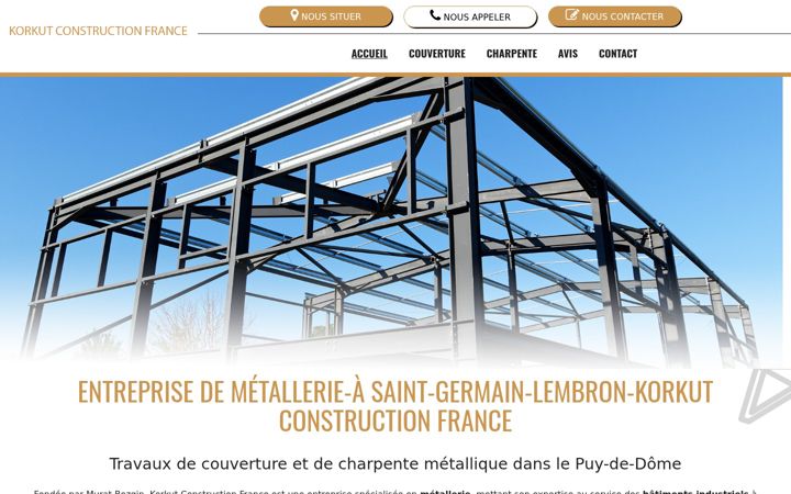 Screenshot of korkutconstructionfrance.fr