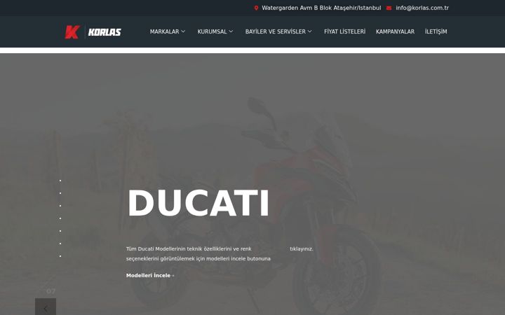 Screenshot of korlas.com.tr