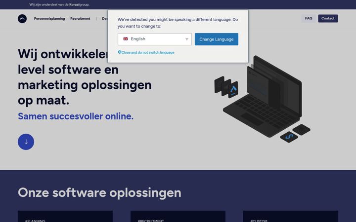 Screenshot of korma.nl
