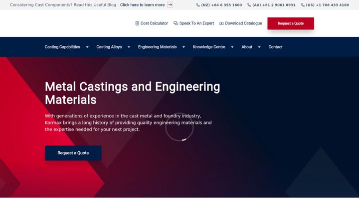 Screenshot of kormax.com