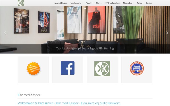 Screenshot of kormedkasper.dk
