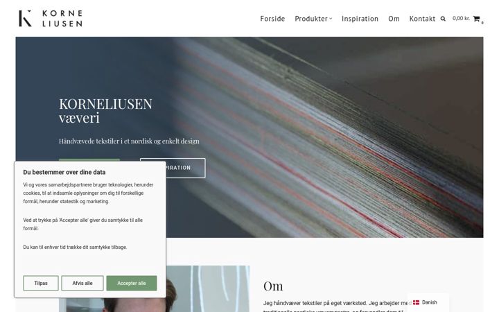 Screenshot of korneliusen.dk