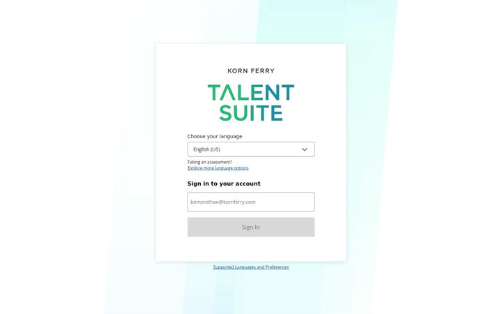 Screenshot of kornferrytalent-stage.com