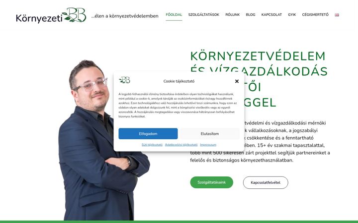 Screenshot of kornyezetibb.hu