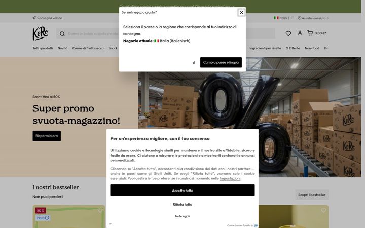 Screenshot of koro-shop.it